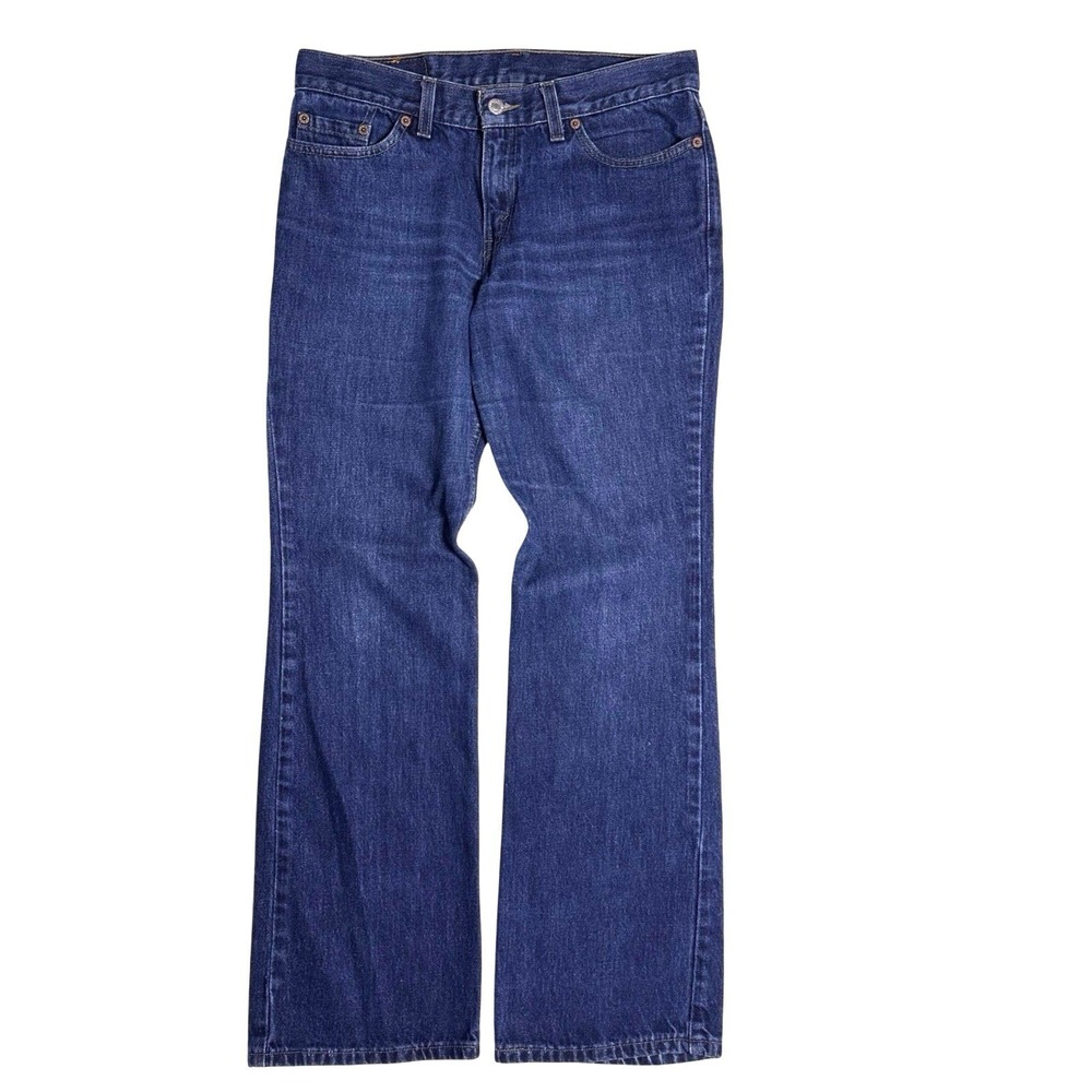 Levi's 518 Superlow Bootcut Jeans Women's 9 Low Rise Y2K‎ Flare Denim Blue USA